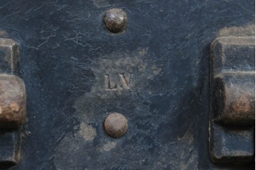 フランスアンティーク　1900年から1910年頃　超希少!!　LOUIS VUITTON(ルイ・ヴィトン)　No.126338　船旅の時代を物語る大型スティーマートランク　(R-089907)
