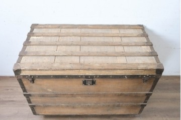 フランスアンティーク　1900年から1910年頃　超希少!!　LOUIS VUITTON(ルイ・ヴィトン)　No.126338　船旅の時代を物語る大型スティーマートランク　(R-089907)