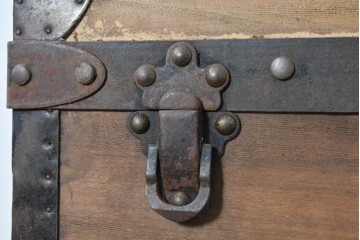 フランスアンティーク　1900年から1910年頃　超希少!!　LOUIS VUITTON(ルイ・ヴィトン)　No.126338　船旅の時代を物語る大型スティーマートランク　(R-089907)