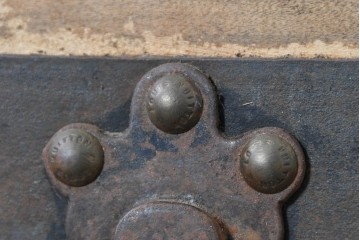 フランスアンティーク　1900年から1910年頃　超希少!!　LOUIS VUITTON(ルイ・ヴィトン)　No.126338　船旅の時代を物語る大型スティーマートランク　(R-089907)