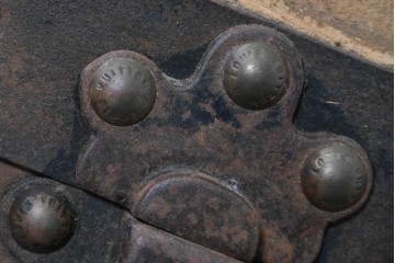 フランスアンティーク　1900年から1910年頃　超希少!!　LOUIS VUITTON(ルイ・ヴィトン)　No.126338　船旅の時代を物語る大型スティーマートランク　(R-089907)