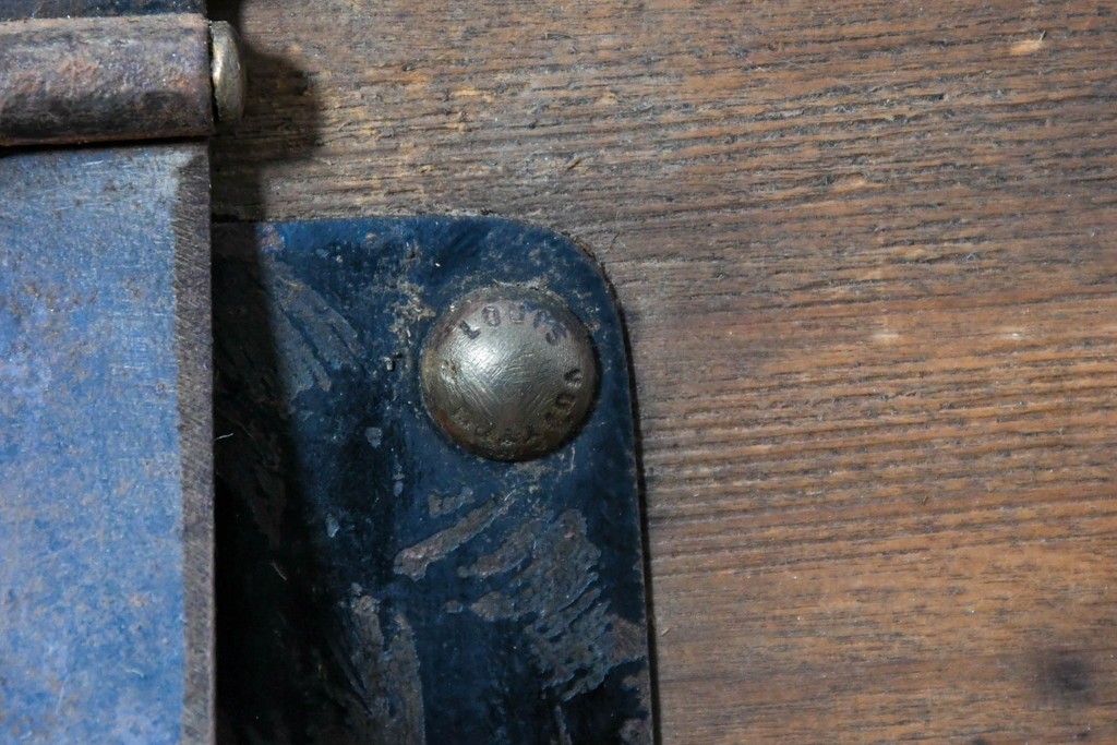 フランスアンティーク　1900年から1910年頃　超希少!!　LOUIS VUITTON(ルイ・ヴィトン)　No.126338　船旅の時代を物語る大型スティーマートランク　(R-089907)