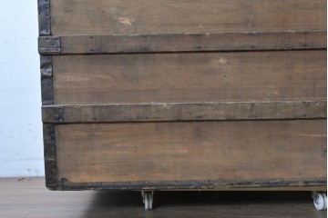 フランスアンティーク　1900年から1910年頃　超希少!!　LOUIS VUITTON(ルイ・ヴィトン)　No.126338　船旅の時代を物語る大型スティーマートランク　(R-089907)