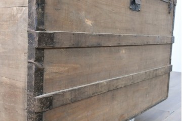 フランスアンティーク　1900年から1910年頃　超希少!!　LOUIS VUITTON(ルイ・ヴィトン)　No.126338　船旅の時代を物語る大型スティーマートランク　(R-089907)