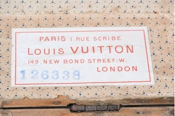 フランスアンティーク　1900年から1910年頃　超希少!!　LOUIS VUITTON(ルイ・ヴィトン)　No.126338　船旅の時代を物語る大型スティーマートランク　(R-089907)