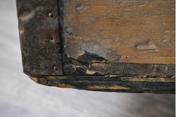 フランスアンティーク　1900年から1910年頃　超希少!!　LOUIS VUITTON(ルイ・ヴィトン)　No.126338　船旅の時代を物語る大型スティーマートランク　(R-089907)