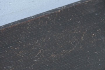 ヨーロッパアンティーク　1880年頃　オーク材　ボビンターニングレッグが印象的な引き出し付きコンソールテーブル　(R-089913)