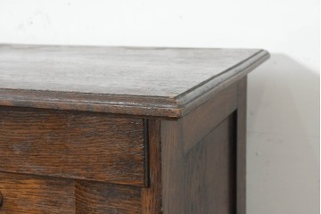 フランスアンティーク　1930年頃　オーク材　蛇腹式シャッター付き　端正な佇まいが魅力のキャビネット　(R-089918)