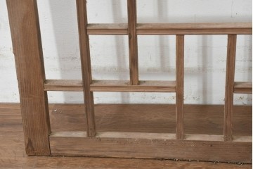 韓国アンティーク建具　1930年頃　李朝建具　幾何学デザインのパネル2枚セット　(R-089931)