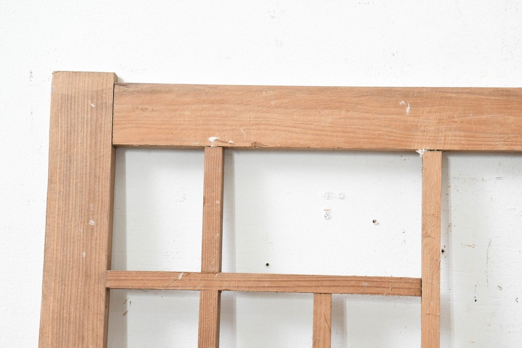韓国アンティーク建具　1930年頃　李朝建具　幾何学デザインのパネル2枚セット　(R-089931)