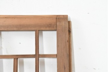 韓国アンティーク建具　1930年頃　李朝建具　幾何学デザインのパネル2枚セット　(R-089932)