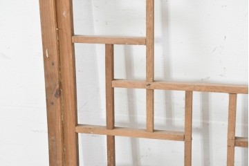 韓国アンティーク建具　1930年頃　李朝建具　幾何学デザインのパネル2枚セット　(R-089932)