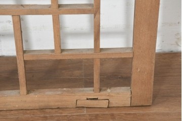 韓国アンティーク建具　1930年頃　李朝建具　幾何学デザインのパネル2枚セット　(R-089932)