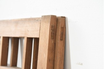 韓国アンティーク建具　1930年頃　李朝建具　幾何学デザインのパネル2枚セット　(R-089932)