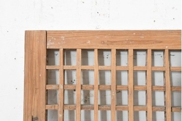 中国アンティーク建具　1900年頃　李朝風建具　均整の取れた格子意匠が魅力の窓1枚　(R-089953)