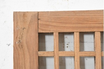中国アンティーク建具　1900年頃　李朝風建具　均整の取れた格子意匠が魅力の窓1枚　(R-089954)