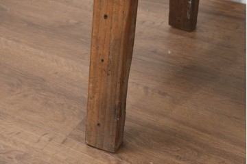 バリアンティーク　1920年から1950年頃　自然な木の形を生かした古材の木製ベンチ　(R-089958)