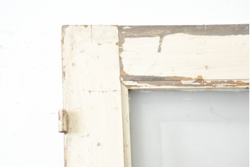 フランスアンティーク建具　1900年頃　庭園を描いた美しいエッチングガラス入りドア1枚　(R-089963)