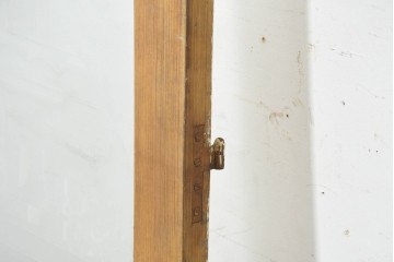 フランスアンティーク建具　1900年頃　庭園を描いた美しいエッチングガラス入りドア1枚　(R-089963)