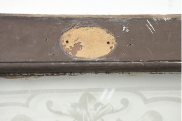 イギリスアンティーク建具　1920年頃　優美な装飾模様のエッチングガラス入りドア1枚　(R-089965)