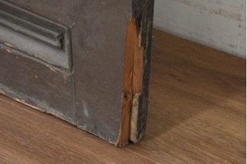 イギリスアンティーク建具　1920年頃　優美な装飾模様のエッチングガラス入りドア1枚　(R-089965)