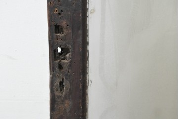 イギリスアンティーク建具　1920年頃　優美な装飾模様のエッチングガラス入りドア1枚　(R-089965)