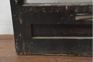 イギリスアンティーク建具　1920年頃　優美な装飾模様のエッチングガラス入りドア1枚　(R-089965)