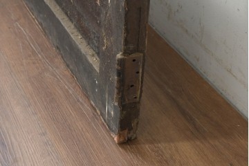 イギリスアンティーク建具　1920年頃　優美な装飾模様のエッチングガラス入りドア1枚　(R-089965)
