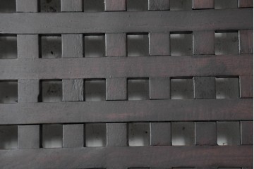新古　未使用展示品　特大サイズ　落ち着いた色合いの端正なマス目格子パネル1枚　(R-089966)