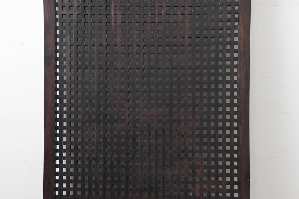新古　未使用展示品　特大サイズ　落ち着いた色合いの端正なマス目格子パネル1枚　(R-089967)
