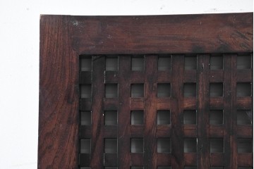 新古　未使用展示品　特大サイズ　落ち着いた色合いの端正なマス目格子パネル1枚　(R-089967)