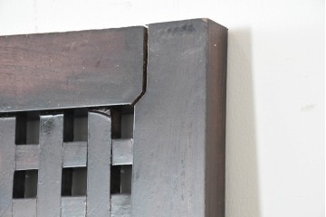 新古　未使用展示品　特大サイズ　落ち着いた色合いの端正なマス目格子パネル1枚　(R-089967)