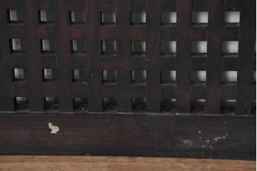 新古　未使用展示品　特大サイズ　落ち着いた色合いの端正なマス目格子パネル1枚　(R-089967)