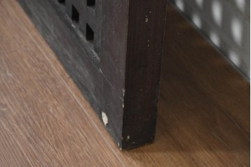 新古　未使用展示品　特大サイズ　落ち着いた色合いの端正なマス目格子パネル1枚　(R-089967)