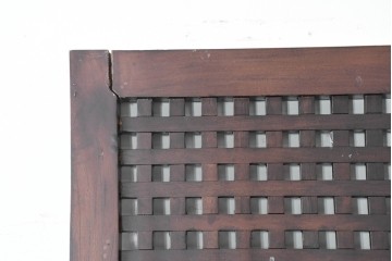 新古　未使用展示品　特大サイズ　落ち着いた色合いの端正なマス目格子パネル1枚　(R-089967)