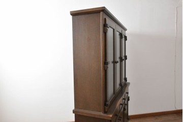 中古　美品　柏木工(KASHIWA)　WILDERNESS(ウィルダネス)　オーク材　落ち着いた佇まいのキャビネット　定価約75万円　(R-089987)