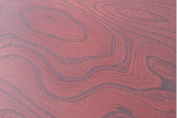 中古　美品　筑後民芸　川野工芸　力強く美しい木目が際立つ飾り棚　(R-089988)
