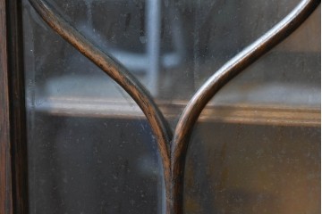 フランスアンティーク　1930年から1940年頃　アールデコ　アーチ型のガラス扉が美しいサイドバイサイドビューローブックケース　(R-090002)