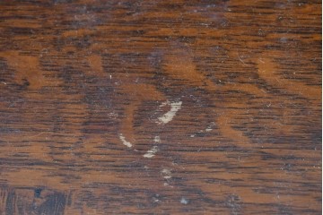 イギリスアンティーク　1920年頃　オーク材　幾何学模様が印象的なコンソールテーブル　(R-090004)