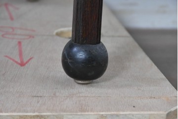 イギリスアンティーク　1940年頃　オーク材　飾って楽しめるショーケース付きコーヒーテーブル　(R-90009)