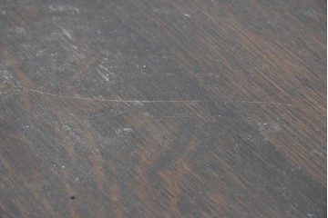 イギリスアンティーク　1930年頃　上手物!!　高級品!!　オーク材　大きなバルボスレッグが存在感を放つドローリーフテーブル　(R-090013)