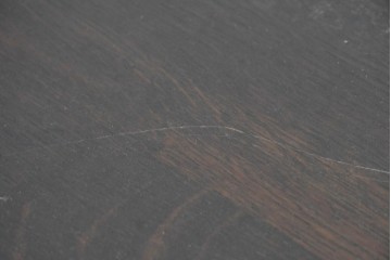 イギリスアンティーク　1930年頃　上手物!!　高級品!!　オーク材　大きなバルボスレッグが存在感を放つドローリーフテーブル　(R-090013)