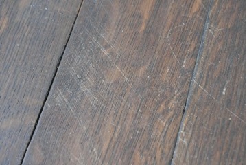 イギリスアンティーク　1930年頃　上手物!!　高級品!!　オーク材　大きなバルボスレッグが存在感を放つドローリーフテーブル　(R-090013)