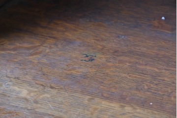 イギリスアンティーク　1900年から1910年頃　オーク材　繊細な木彫り装飾が魅力のミラーバックキャビネット　(R-090016)