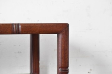 和製ヴィンテージ　花梨材　竹の意匠が風情漂う飾り棚　(R-090033)