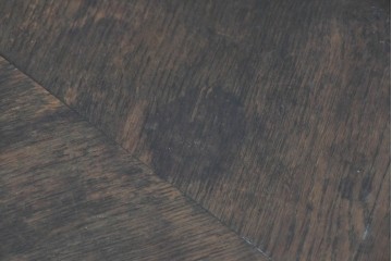 イギリスアンティーク　1940年から1950年頃　オーク材　植物モチーフの彫刻が上品なカウンターテーブル　(R-090037)