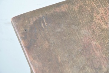 イギリスアンティーク　1940年から1950年頃　オーク材　植物モチーフの彫刻が上品なカウンターテーブル　(R-090037)