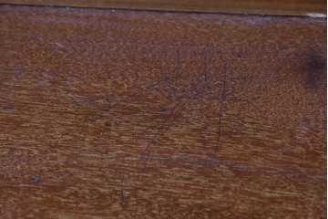 イギリスアンティーク　1920年頃　マホガニー材　細部まで繊細な彫刻が施されたキャビネット　(R-090040)