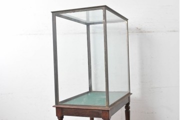 フランスアンティーク　1930年から1940年頃　A. RAVENEL Fils　ディスプレイを引き立てるガラスショーケース　(R-090041)