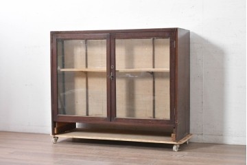 和製アンティーク　希少デザイン　引き出し34杯付き!　カウンターキャビネット　(R-090044)